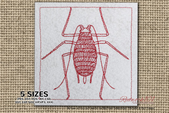 Aphid Redwork: A Craft Fair Embroidery Review