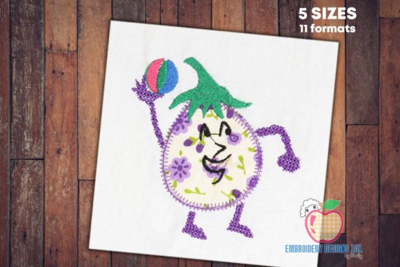 Cartoon Brinja with Ball Applique