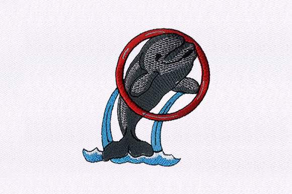 Dolphin Showcasing: A Designer's Take on This Machine Embroidery Design