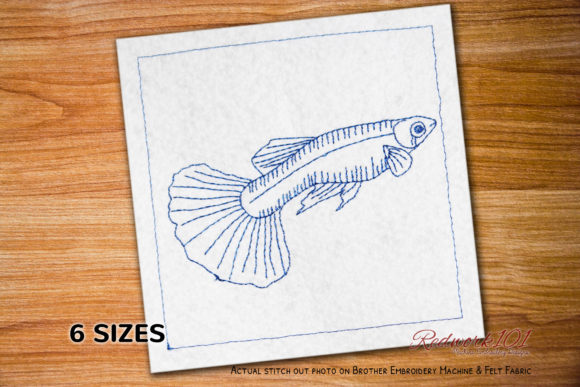 Guppy Fish Bluework: Seasonal Embroidery Design Review