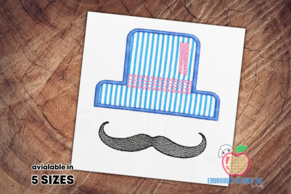 Hat and Mustache Applique Pattern Review