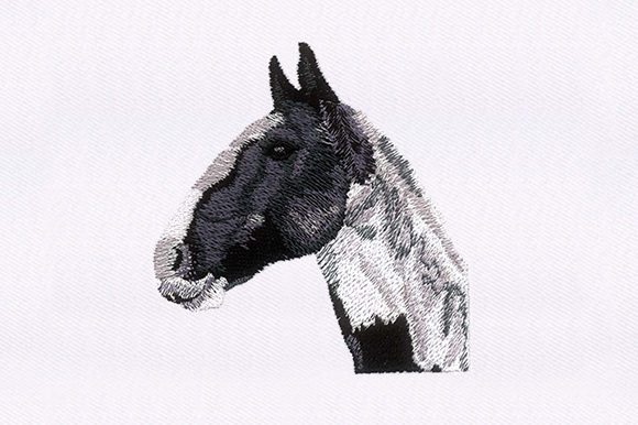 Horse Portrait Design for Seasonal Embroidery