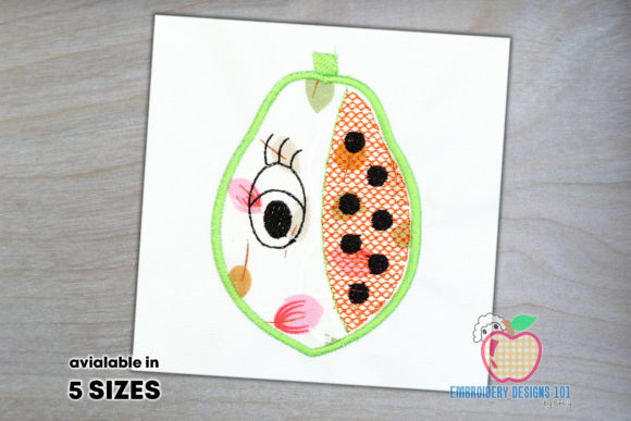 Papaya with an Eye Applique Pattern Review