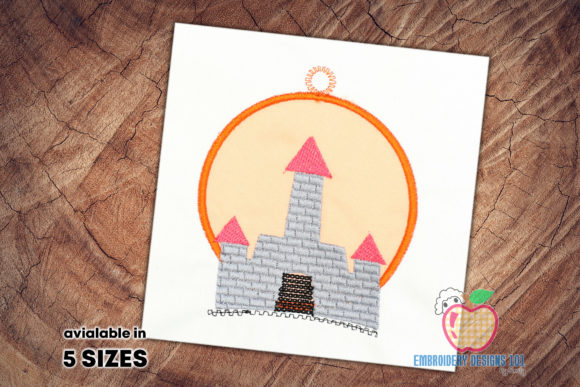 Small but Beautiful Sand Castle Applique