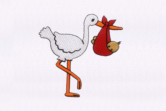 Stork Carrying Baby: A Handmade Seller's Design Review