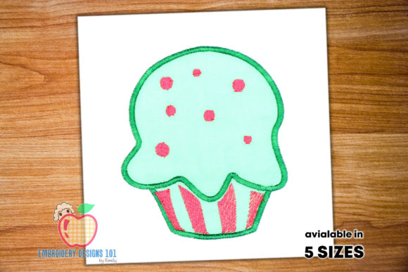 Sweet and Tasty Cup Cake: Embroidery Design Review